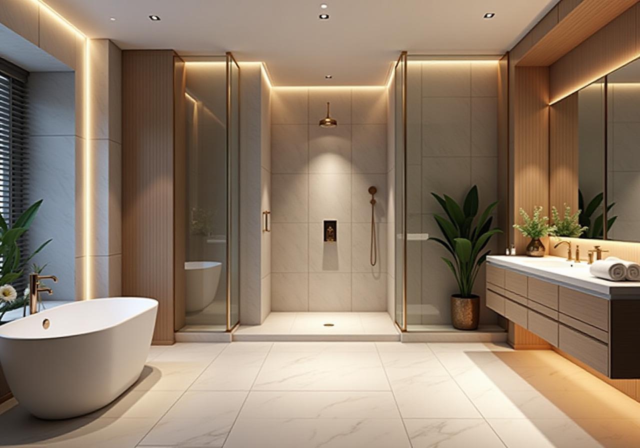 Luksus badrenovering med spa-design